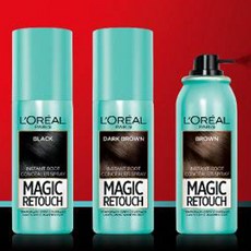 로레알파리 매직 리터치 증모제 75ml, 브라운, 2개