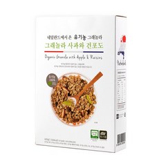 [유가원] 유기농 그래놀라 시리얼, 400g, 1개, 사과와 건포도