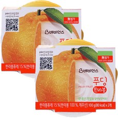 LG생활건강 아이 푸딩 100g, 한라봉, 4개