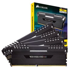 커세어 64G DDR4 PC4-27700 CL16 VENGEANCE LED RGB 램 데스크탑용 CMR64GX4M4C3466C16