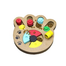 비케이 반려견 보물찾기 우드식기, 발바닥, 1개