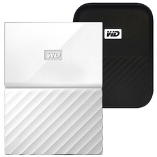 WD My Passport 휴대용 외장하드 + 파우치, 4TB, 화이트