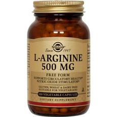 솔가 L-아르기닌 500mg 베지터블 캡슐, 100정, 1개
