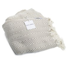 덱타월 헤링본 담요, Hazan+Beige