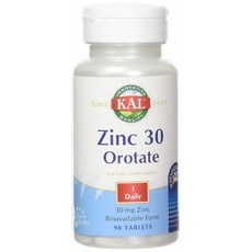 Kal 아연 오로테이트 30mg 타블렛, 1개, 90정