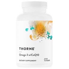 Thorne Research 오메가-3 with CoQ10 젤캡, 90개입, 1개