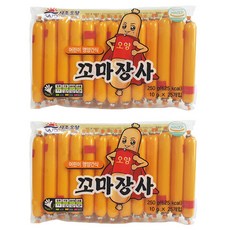 사조오양 꼬마장사 간식 소시지 25개입, 250g, 2개