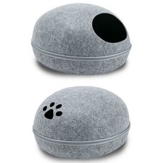 딩동펫 고양이 공룡알 숨숨 하우스, 그레이, 1개