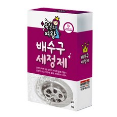 욕실의여왕 발포 배수구 세정제, 50g, 2개입