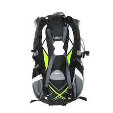 ABBA 自行車背包18L +增加功能2L, 黑色的