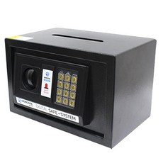 오에이데스크 디지털 충격 감지 안전 금고 20D 지폐 투입구, 블랙