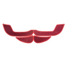 이모션 벨벳 와인원단 레드테두리 도어커버, 현대, 아반떼HD ~2009년