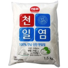 [해표] 천일염, 1.5kg, 1개