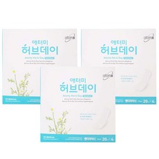 애터미 허브데이 팬티라이너, 20개입, 12팩