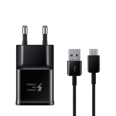 삼성전자 USB C타입 급속 여행용 핸드폰충전기 EP-TA20, 블랙, 1개