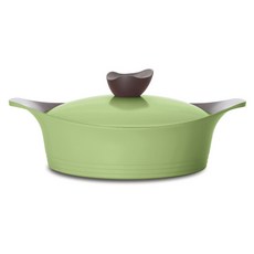 네오플램 에콜론 애니 전골냄비, 24cm, 애플그린