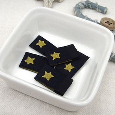 星星圖案標籤, 黃色, 20入