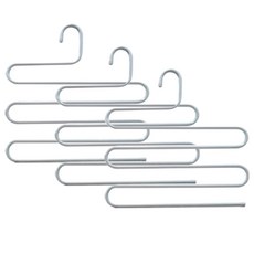 에스엠코리아 A타입 다용도 5단 바지걸이 화이트_3개입, 화이트, 3개입