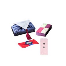 팔복상회 전통공예품 현금 예단 세트 바이올렛 전통 기념품 전통결혼 혼례품 예단봉투, 신랑(봉채) 4색함 / 예단보 홍색 추가 / 예단 서식지 추가