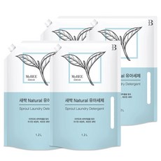 마이비 새싹 내추럴 유아 세제 리필, 4개, 1200ml