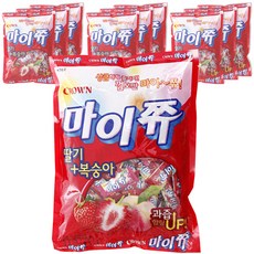 마이쮸 츄잉캔디 딸기 복숭아, 328g, 10개