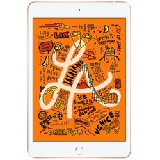 Apple iPad mini 5세대, Wi-Fi+Cellular, 256GB, 골드, LGU+ 유심 포함