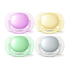 필립스아벤트 울트라 소프트 노리개 젖꼭지 2p, 0~6개월, 랜덤 발송