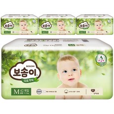 보솜이 디오가닉 18년형 밴드형 기저귀, 168매, 중형(M)