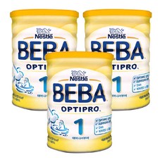 네슬레 베바 옵티프로 원통형분유 1단계, 800g, 3개