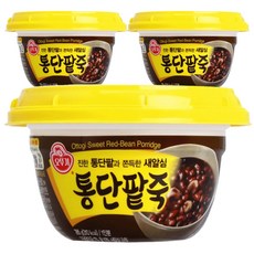 오뚜기 통단팥죽 상온, 285g, 3개