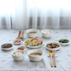 에라토 크림모노 2인 그릇 홈세트 12p, 홈세트 7종, 1세트