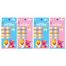 핑크퐁 상어가족 B심 연필 8p, 랜덤 발송, 4세트