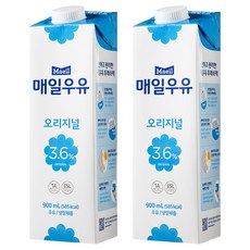 매일우유 오리지널, 900ml, 2개