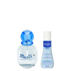 무스텔라 무스티 무알콜 베이비 향수 50ml + 이드라 베베 노린스워터 50ml 세트, 1세트, 향수 + 노린스워터