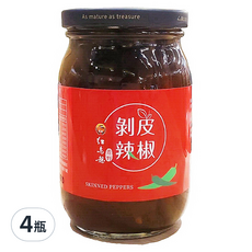 鹿野地區農會 紅烏龍剝皮辣椒 450g x 4瓶 (台東青辣椒, 真空包裝, 下飯)