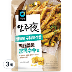 대상 청정원 안주야 먹태열풍 군옥수수맛, 25g, 3개