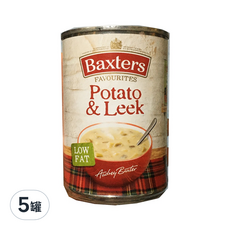 Baxters 馬鈴薯韭蔥濃湯, 低脂, 400g, 5罐