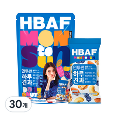 HBAF 바프 먼투썬 하루견과 블루, 20g, 30개