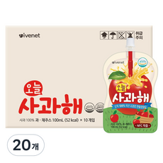 아이배냇 오늘사과해 주스, 100ml, 20개