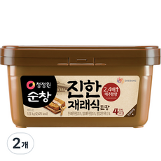 대상 청정원 순창 진한 재래식 된장, 1.5kg, 2개