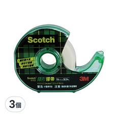 3M Scotch 隱形膠帶 810D, 霧面表層 可書寫 手撕設計, 3個