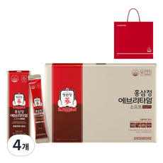 정관장 에브리타임 홍삼정소프트+쇼핑백, 200ml, 4박스