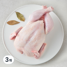 무항생제 인증 1등급 닭백숙용 (냉장), 1050g, 3개