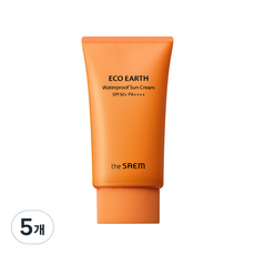 더샘 에코 어스 워터프루프 선크림 SPF50+ PA++++, 50g, 5개