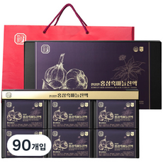 한삼인 홍삼흑마늘진액 + 쇼핑백, 1.8L, 3세트 60ml, 90개입