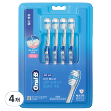 오랄비 깊은세정 고탄력 초미세모 틈새클린, 4개, 4개입