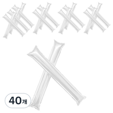 Akako愉快應援棒氣球, 40個, 白色