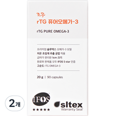 조공 rTG 퓨어 오메가3 반려동물 영양제 20g, 오메가 3, 2개, 면역력 강화 - 프롬더셀오메가3영양제