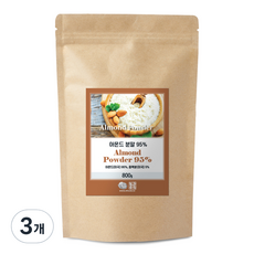 프리미엄 아몬드분말 95%, 800g, 3개