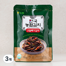 농협 한국농협김치 고들빼기김치, 150g, 3개